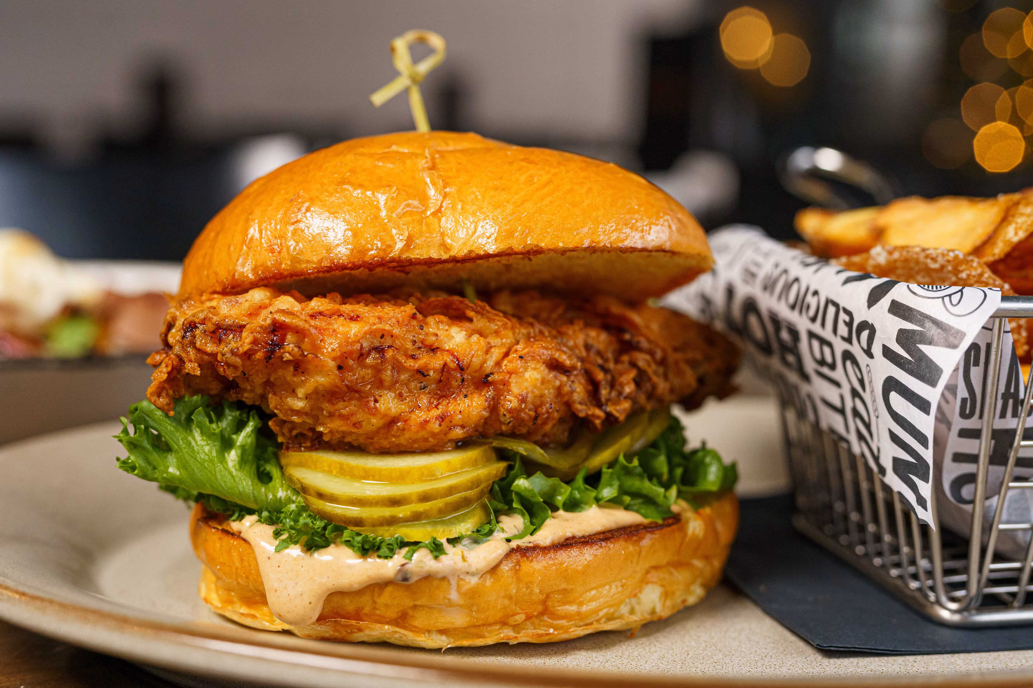 Fried chicken sandwich catering idea for a Temecula event